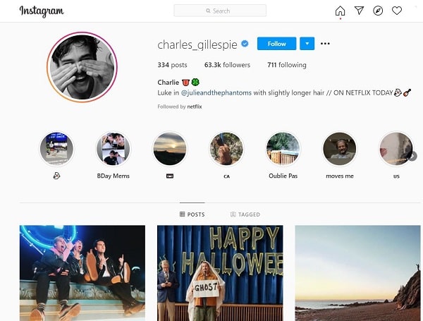 Charlie Gillespie Wiki, Age, Bio, Height, Weight, Girlfriend, Net worth, Ethnicity & Facts 18 Charlie Gillespie's Instagram account