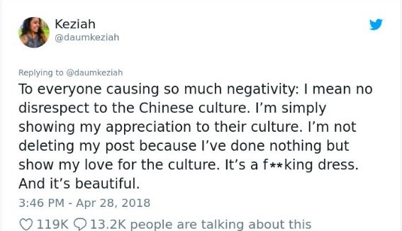 Keziah Daum Wiki, Age, Bio, Height, Weight, Net worth, Ethnicity, Boyfriend & Facts 6 Keziah Daum’s Controversy on Chinese Dress