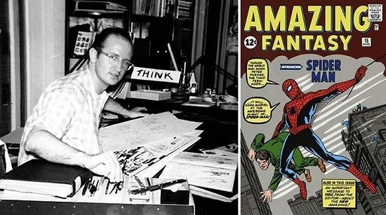 Steve Ditko net worth: How Rich is ________ Actually? 4 Steve-J-Ditko-Amazing-Fantasy--Spider-man