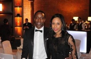 Kojo Anand with his Wife Shanthi Wilkinson