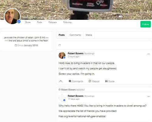 Robert Bowers (Pittsburgh Shooting) Wiki, Age, Wife, Family, Biography 5 Robert Bowers Gab Profile