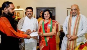 Aparajita Sarangi Joins BJP