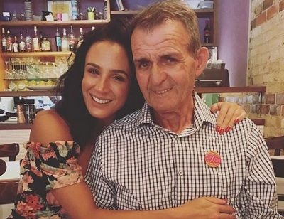 Lucy Zelic with her father Frank Zelic