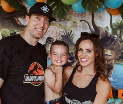 Samantha Busch Wiki, Height, Age, Husband, Family, Biography & More 4 Samantha Busch with her husband Kyle Busch and son