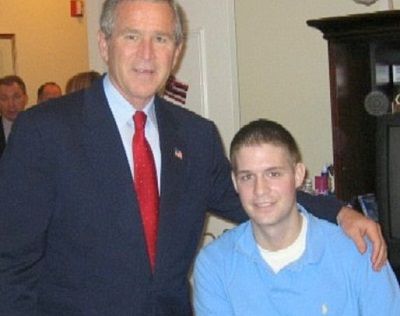 Brian Kolfage Wiki, Age, Wife, Biography, Family, Kids, Height & More 4 Brian Kolfage with Former US President George W. Bush
