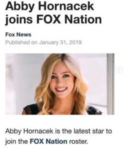 Abby Hornacek Height, Age, Boyfriend, Biography, Family & Net worth 3 Abby Hornacek gets the job in Fox News