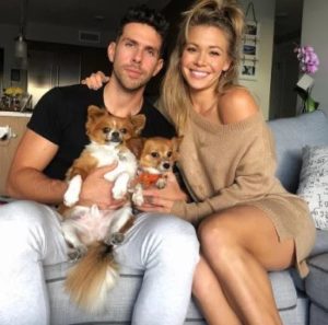 Chris Randone with Krystal & his pet dogs