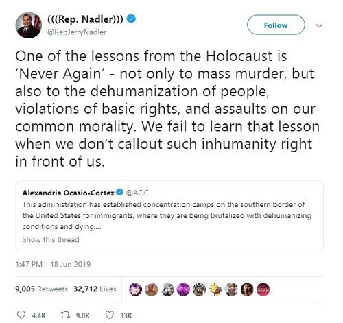 Jerry Nadler Height, Weight, Age, Wife, Biography, Family & Facts 3 Jerry Nadler defended Alexandria Ocasio-Cortez when she compared the Holocaust to the U.S. border