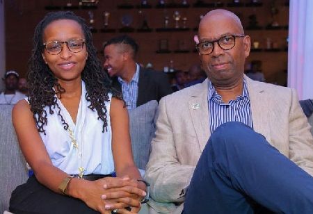 Wambui Kamiru Wiki, Age (Bob Collymore's Wife) Bio, Family & Facts 3 Wambui Kamiru with her late husband Bob Collymore (Guyanese-born British businessman)
