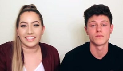 Brooke Houts with her ex-boyfriend Skyler