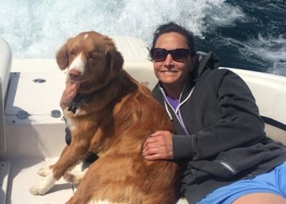 Illyssa Green - Biography, Age, Facts, Family Life of Tim Green’s Wife 5 Wolfhoff with her pet dog (animal lover)