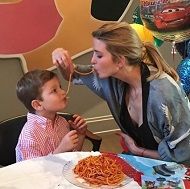 Ivanka Trump Height, Weight, Age, Husband, Biography & More 5 Ivanka eating Noodles with her son