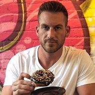 McNary eating his favorite Donut