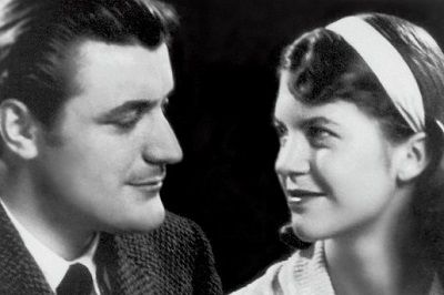 Sylvia Plath with her husband Ted Hughes (poet)