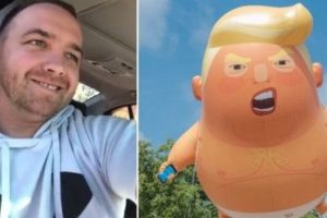Hoyt Hutchinson - Bio, Age, Wife, Family, Baby Trump & Facts 2 Hoyt Hutchinson deflated Baby Trump balloon on November 10