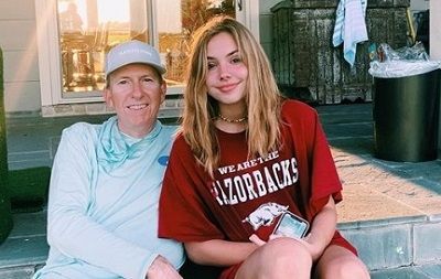 Alex French (Tiktok) with her father Bart French