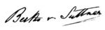 Bertha von Suttner signature