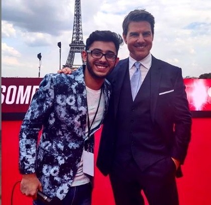 CarryMinati (Ajey Nagar) Height, Weight, Age, Net worth, Bio, Family 4 CarryMinati with Tom Cruise