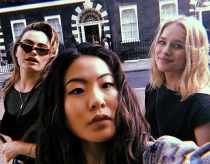 Nicole Kang with her friends