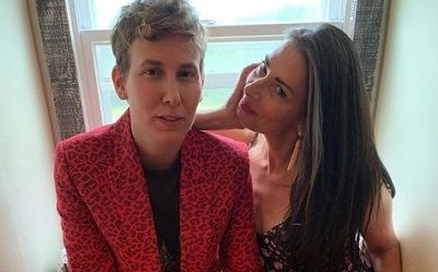 Cat Yezbak with her girlfriend Stacy London (American author, stylist-fashion consultant, TV Personality, and magazine editor)