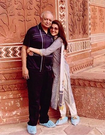 Kajal Aggarwal with father Vinay Aggarwal