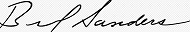 Bernie Sanders's signature