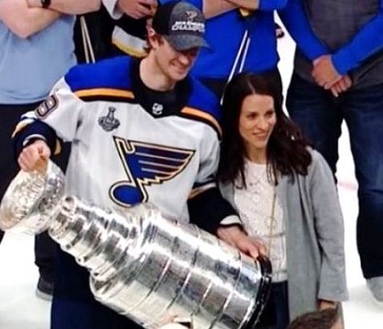 Jay Bouwmeester Height, Weight, Age, Wife, Biography, Family & More 4 Jay Bouwmeester with his wife Devon Cunningham