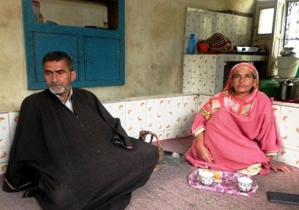 Riyaz Naikoo's father Asadullah Ahmed and mother Zeba Ahmed