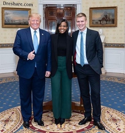 Candace Owens Height, Weight, Age, Husband, Biography, Family & More 5 Candace Owens with her boyfriend George Farmer and Donald Trump
