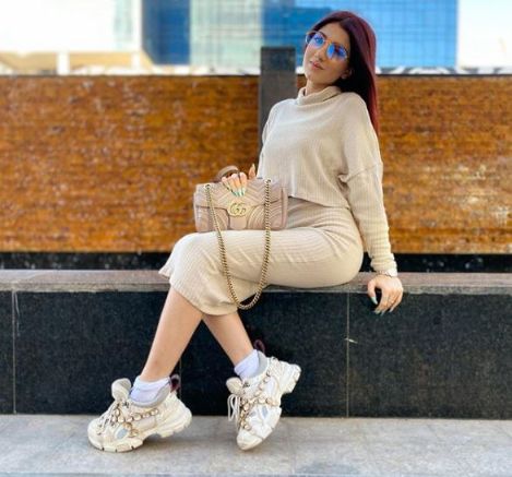 Narins Beauty favorite white shoes of Gucci