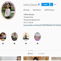 Narins Beauty instagram debut 22 november 2015