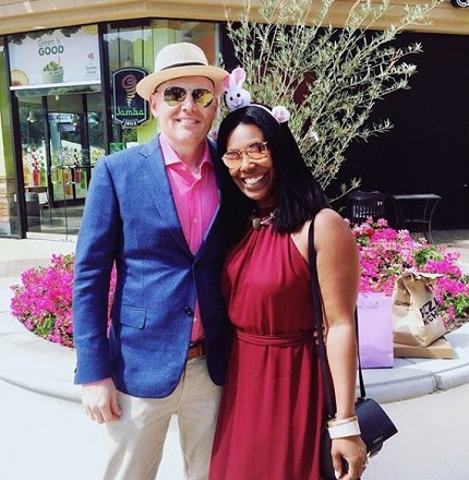 Nia Renee Hill with her husband Bill Burr