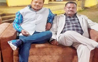 Amar Dubey with Vikas Dubey