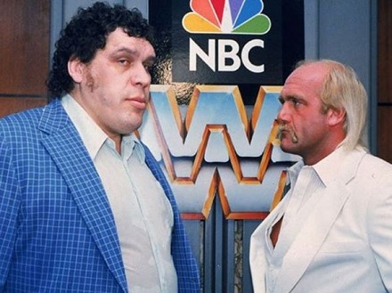 Andre The Giant Height, Weight, Age, Wife, Kids, Biography & More 13 Andre the Giant with WWF wrestler, Hulk Hogan