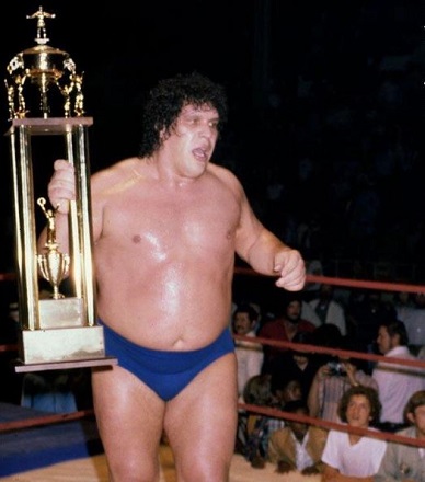 Andre The Giant Height, Weight, Age, Wife, Kids, Biography & More 10 Andre the Giant with trophy