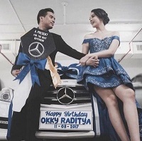 Anya Geraldine Age, Height, Weight, Boyfriend, Biography & More 4 Anya Geraldine with her ex boyfriend Okky Raditya