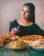Areeka Haq is a foodie