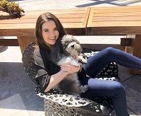Aubrey Miller - Biography, Age, Height, Weight, Boyfriend & More 7 Aubrey Miller with her Pet Dog