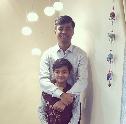 Drone Prathap NM (Scientist) Wiki, Age, Family, Biography, Caste & More 7 Drone Prathap NM with his cousin Neel