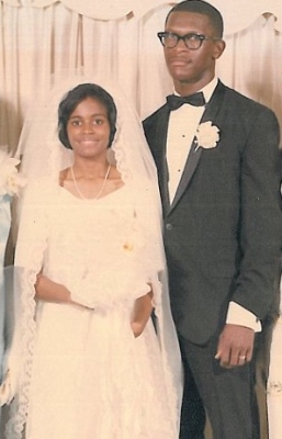 Gloria Etchison wedding in 1968 with Herman Cain