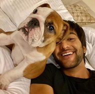 Meezaan Jaffrey Height, Weight, Age, Girlfriend, Biography, Family & More 6 Meezaan Jaffrey with his pet dog Rocky