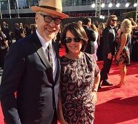 Miranda Pacchiana brother Adam Savage with his wife