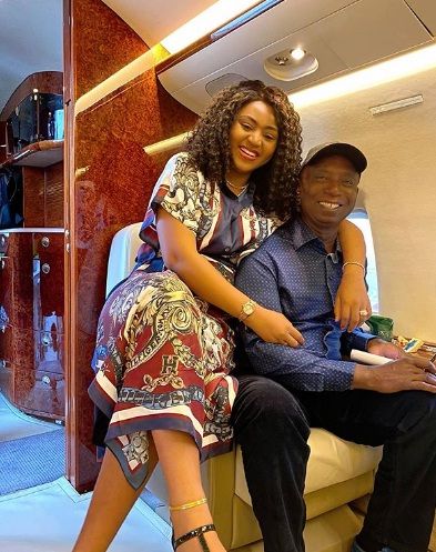 Ned Nwoko along with Wife Regina Daniels