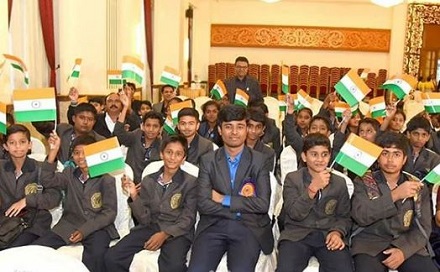 Drone Prathap NM (Scientist) Wiki, Age, Family, Biography, Caste & More 14 Prathap NM aka Drone Prathap with children in a school function