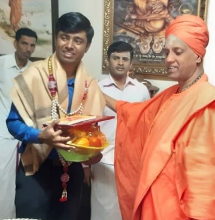 Drone Prathap NM (Scientist) Wiki, Age, Family, Biography, Caste & More 10 Prathap NM honored by Sri Swami Siddalinga Ji