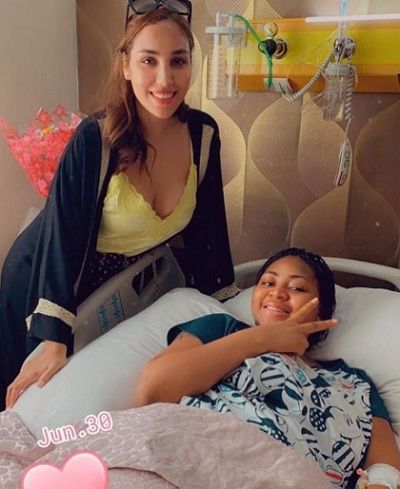 Regina Daniels delivered a baby boy in June 2020