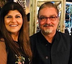 Rubina Ashraf pictured with Vinay Pathak