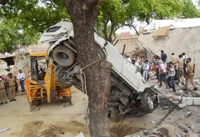 Vikas Dubey (Kanpur Gangster) Age, Wife, Biography, Kids, Family & More 13 Vikas Dubey house demolished