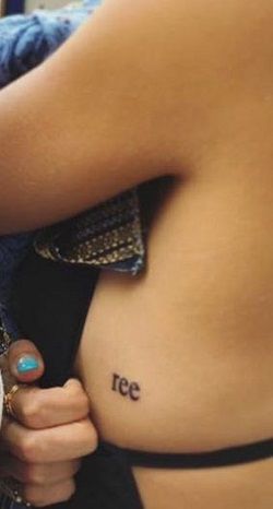 Zoe Buckman tattoo