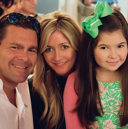Addison Riecke with her father Jared Riecke and mother Jeanine Riecke